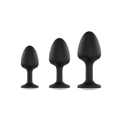 Анальна пробка Dorcel Geisha Plug Diamond M з кулькою всередині, створює вібрації, макс. діаметр 3,2