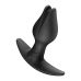 Анальна пробка Fun Factory BOOTIE FEM Black, у вигляді бутона, діаметр 2,9 см, тонкий обмежувач