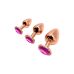 Анальна пробка Wooomy Tralalo Rose Gold Metal Plug MAGENTA S Анальна пробка Wooomy Tralalo Rose Gold Metal Plug MAGENTA S