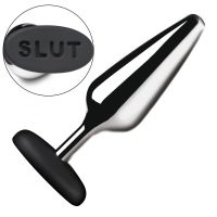 Анальна пробка Master Series Butt Slut Metal & Silicone Butt Plug - Silver Анальна пробка Master Series Butt Slut Metal & Silicone Butt Plug - Silver