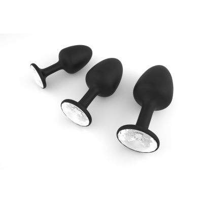 Анальна пробка Dorcel Geisha Plug Diamond L з кулькою всередині, створює вібрації, макс. діаметр 4 см
