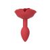 Силіконова анальна пробка Lux Active с трояндою - Red Rose Silicone Anal Plug
