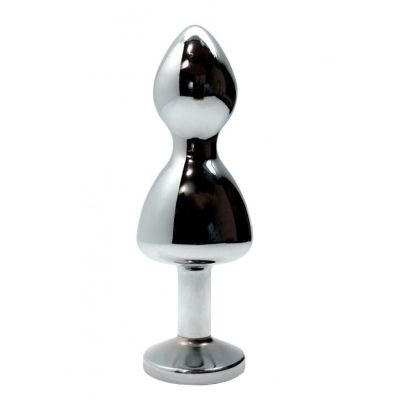 Анальна пробка Wooomy Lollypop Double Ball Metal Plug L Анальна пробка Wooomy Lollypop Double Ball Metal Plug L