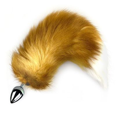 Металева анальна пробка з хвостом із натурального хутра Art of Sex size M Foxy fox Металева анальна пробка з хвостом із натурального хутра Art of Sex size M Foxy fox