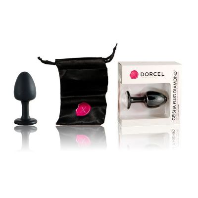 Анальна пробка Dorcel Geisha Plug Diamond XL з кулькою всередині, створює вібрації, макс діаметр 4,5 см