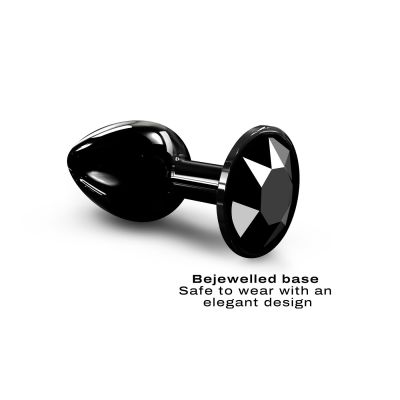 Металева анальна пробка із прикрасою у вигляді кристалу Dorcel - Diamond Plug BLACK S Металева анальна пробка із прикрасою у вигляді кристалу Dorcel - Diamond Plug BLACK S