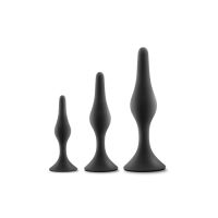 Набір анальних пробок Blush Luxe Beginner Plug Kit Black Набір анальних пробок Blush Luxe Beginner Plug Kit Black