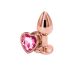 Анальна пробка NS Novelties Rear Assets - Rose Gold Heart - Small - Pink
