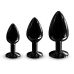 Металева анальна пробка із прикрасою у вигляді кристалу Dorcel - Diamond Plug BLACK M Металева анальна пробка із прикрасою у вигляді кристалу Dorcel - Diamond Plug BLACK M