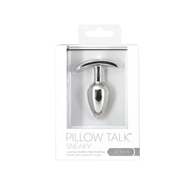Анальна пробка Pillow Talk Sneaky Luxurious Stainless Steel Anal Plug Анальна пробка Pillow Talk Sneaky Luxurious Stainless Steel Anal Plug