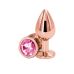 Анальна пробка NS Novelties Rear Assets - Rose Gold - Medium - Pink