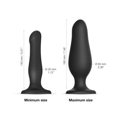 Надувний фалоімітатор Strap-On-Me INFLATABLE DILDO PLUG - NOIR, кулька всередині, діаметр до 6 см Надувний фалоімітатор Strap-On-Me INFLATABLE DILDO PLUG - NOIR, кулька всередині, діаметр до 6 см