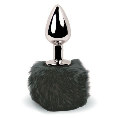 Анальна пробка FeelzToys — Bunny Tails Butt Plug Black