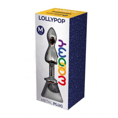 Анальна пробка Wooomy Lollypop Double Ball Metal Plug M Анальна пробка Wooomy Lollypop Double Ball Metal Plug M