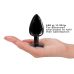 Металева анальна пробка із прикрасою у вигляді кристалу Dorcel - Diamond Plug BLACK L