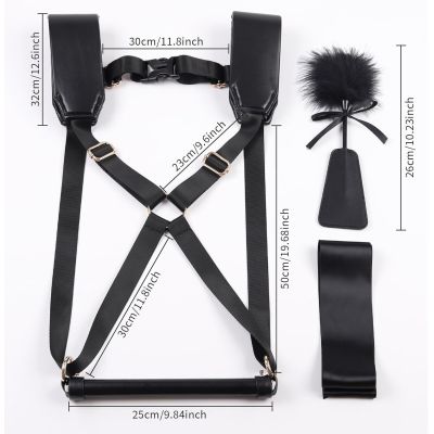 БДСМ-набір LOCKINK YEAHWOW Black Doggy Style Saddle set