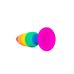 Силіконова анальна пробка Wooomy Hiperloo Silicone Rainbow Plug L, діаметр 3,9 см, довжина 13,1 см