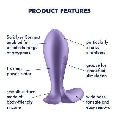 Анальна смартпробка з вібрацією Satisfyer Intensity Plug Purple