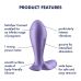 Анальна смартпробка з вібрацією Satisfyer Intensity Plug Purple