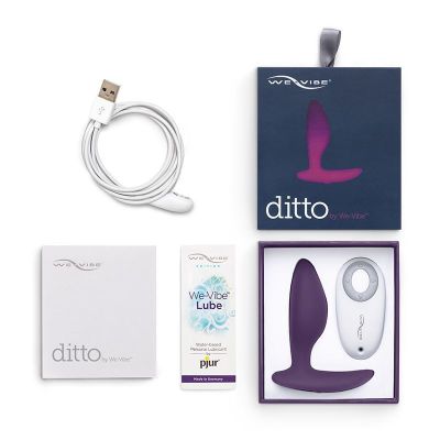 Анальна смартвібропробка We-Vibe Ditto Purple з пультом ДК