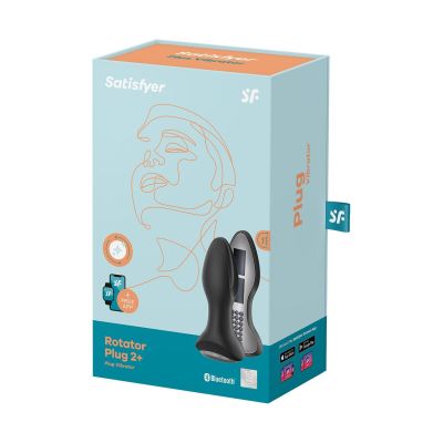 Анальна смартвібропробка з перлинним масажем Satisfyer Rotator Plug 2+ Black