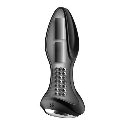 Анальна смартвібропробка з перлинним масажем Satisfyer Rotator Plug 2+ Black