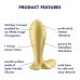 Анальна смартпробка з вібрацією Satisfyer Intensity Plug Gold