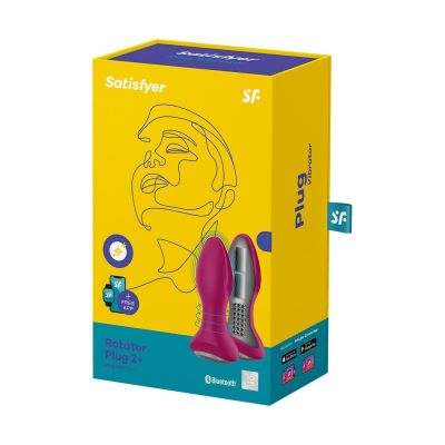 Анальна смартвібропробка з перлинним масажем Satisfyer Rotator Plug 2+ Violet