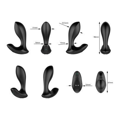 Анальна пробка Nexus DUO Remote Control Beginner Butt Plug Small - Black