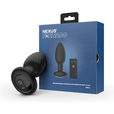 Анальна пробка Nexus TORNADO Remote Control Rotating Butt Plug - Black Анальна пробка Nexus TORNADO Remote Control Rotating Butt Plug - Black