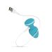 Анальна вібропробка Cala Azul - Blanca Vibrating anal plug Анальна вібропробка Cala Azul - Blanca Vibrating anal plug
