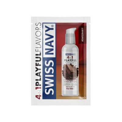 Пробник Swiss Navy 4 in 1 Chocolate Sensation (5 мл) Пробник Swiss Navy 4 in 1 Chocolate Sensation (5 мл)