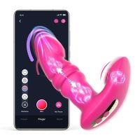 Смарт вібратор-пульсатор Fun Town Jive Pink, імітація фрикцій Смарт вібратор-пульсатор Fun Town Jive Pink, імітація фрикцій