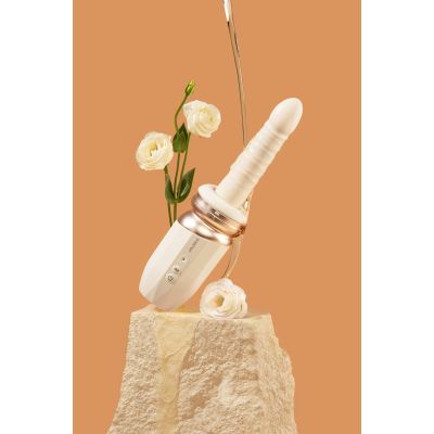 Міні секс-машина KISSTOY Tutu II на присосці, пульсація, імітація фрикцій, підігрів, знімна насадка