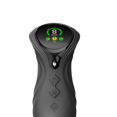 Смарт пульсатор-кролик з вібрацією Zalo Mose 2 Obsidian Black, підігрів до 42 °C, кристал Swarovski Смарт пульсатор-кролик з вібрацією Zalo Mose 2 Obsidian Black, підігрів до 42 °C, кристал Swarovski