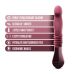 Пульсатор для зони G Blush Temptasia – Trixie Thrusting Dildo – Wine Red, 3 швидкості Пульсатор для зони G Blush Temptasia – Trixie Thrusting Dildo – Wine Red, 3 швидкості