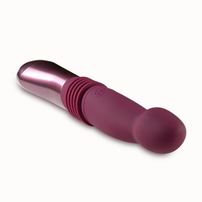 Пульсатор для зони G Blush Temptasia – Trixie Thrusting Dildo – Wine Red, 3 швидкості Пульсатор для зони G Blush Temptasia – Trixie Thrusting Dildo – Wine Red, 3 швидкості