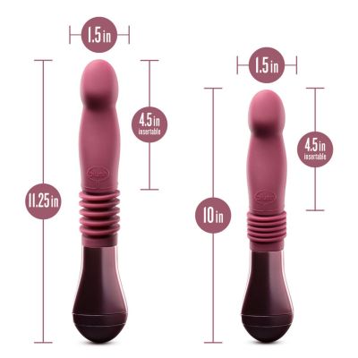 Пульсатор для зони G Blush Temptasia – Trixie Thrusting Dildo – Wine Red, 3 швидкості Пульсатор для зони G Blush Temptasia – Trixie Thrusting Dildo – Wine Red, 3 швидкості