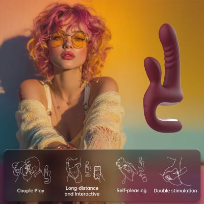 Смарт-пульсатор Magic Motion Magic Duet Bordeaux, 10 режимів пульсацій, 10 режимів вибрації Смарт-пульсатор Magic Motion Magic Duet Bordeaux, 10 режимів пульсацій, 10 режимів вибрації