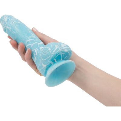Фалоімітатор, що світиться у темряві, ADDICTION - LUKE - 7.5"- BLUE G.I.D. / W PB, 19 см, силікон Фалоімітатор, що світиться у темряві, ADDICTION - LUKE - 7.5"- BLUE G.I.D. / W PB, 19 см, силікон