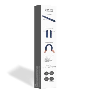 Фалоімітатор подвійний Strap-On-Me DOUBLE DONG REALISTIC DILDO - SNAKY METALLIC COLOR Фалоімітатор подвійний Strap-On-Me DOUBLE DONG REALISTIC DILDO - SNAKY METALLIC COLOR