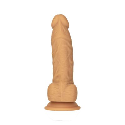 Фалоімітатор ADDICTION Dual Density Silicone Dildo Caramel 8″, присоска, діаметр 4,3 см, віброкуля Фалоімітатор ADDICTION Dual Density Silicone Dildo Caramel 8″, присоска, діаметр 4,3 см, віброкуля