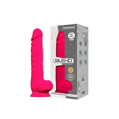 Фалоімітатор SilexD Kingston Pink (MODEL 15in), двошаровий, силікон+Silexpan, діаметр 7 см Фалоімітатор SilexD Kingston Pink (MODEL 15in), двошаровий, силікон+Silexpan, діаметр 7 см