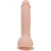 Вигнутий фалоімітатор на присосці ADDICTION — BRAD 7,5″ Dildo With Balls, Beige