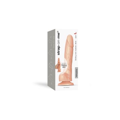 Реалістичний фалоімітатор Strap-On-Me Sliding Skin Realistic Dildo Vanille - L, ефект рухливої шкіри Реалістичний фалоімітатор Strap-On-Me Sliding Skin Realistic Dildo Vanille - L, ефект рухливої шкіри