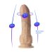 Фалоімітатор SilexD Legends - Juan Lucho Dildo 9" двошаровий, силікон+Silexpan