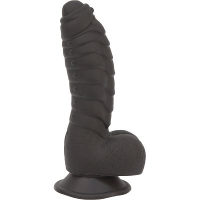 Фалоімітатор ADDICTION Ben 7" Dildo With Balls Black, віброкуля в подарунок