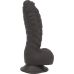 Фалоімітатор ADDICTION Ben 7" Dildo With Balls Black, віброкуля в подарунок