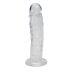 Прозорий фалоімітатор Alive Jelly Dildo Empire, ТПЕ, присоска, діаметр 4.3см, довжина 19.3см