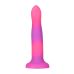 Фалоімітатор, що світиться в темряві, ADDICTION Rave 8″, Glow in the Dark Dildo Pink Purple, 20,3 см